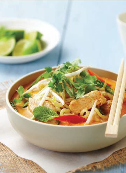Creamy chicken laksa
