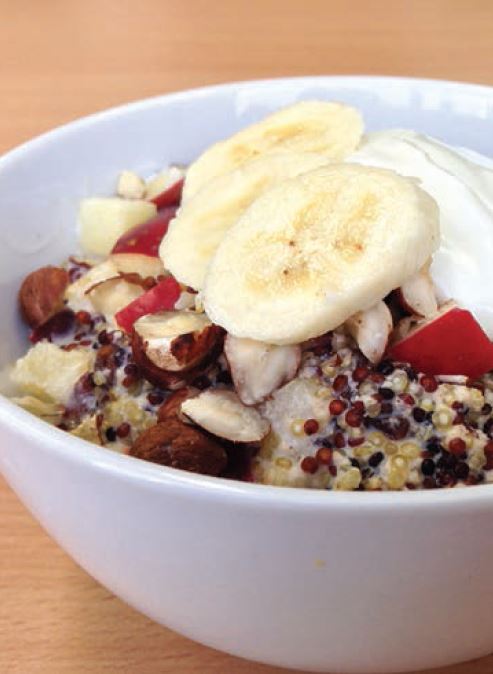 Warm breakfast quinoa