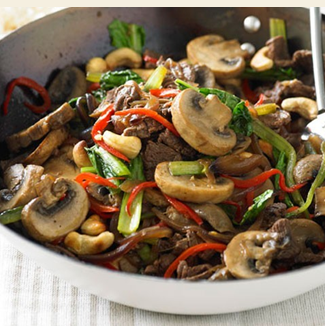 Mushroom, beef and cashew stir fry.PNG