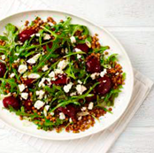 Beetroot, lentil and feta salad